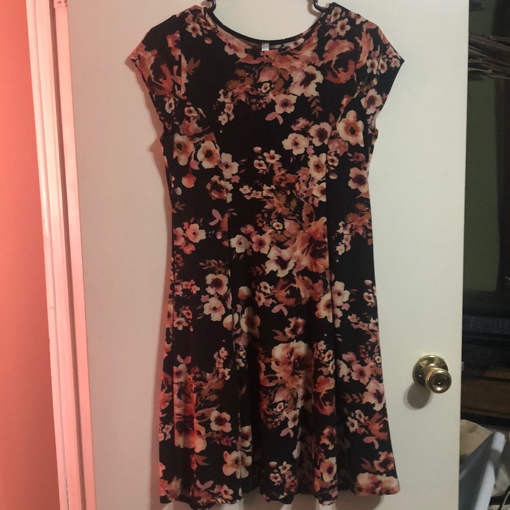 Black floral Acting Pro dress.